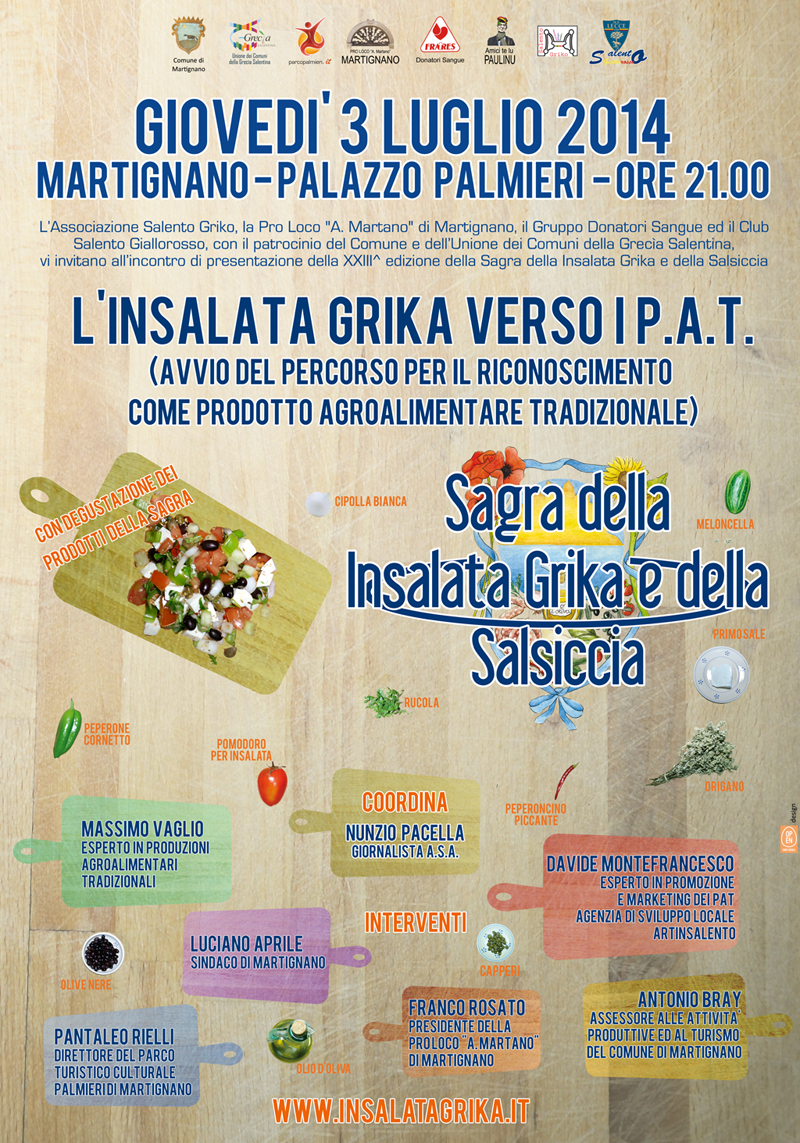 Sagra dell'INsalata Grika e della Salsiccia 2014